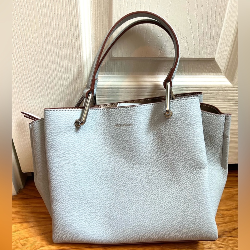 Anne Klein TopHandle Satchel Light Blue With Silve… Gem